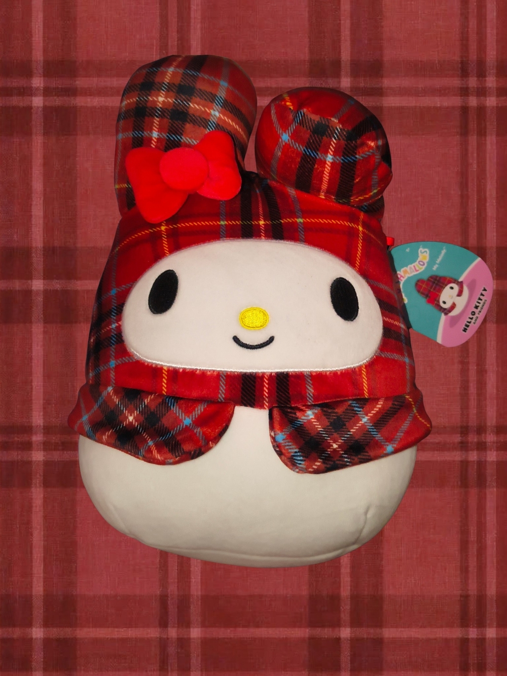 Kawaii plaid red My Melody | Squishmallow x Hello Kitty & Friends!